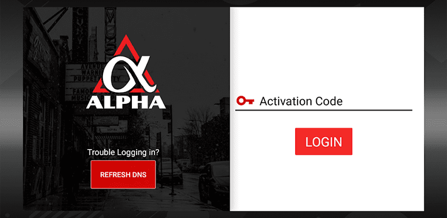 Alpha IPTV Apk background